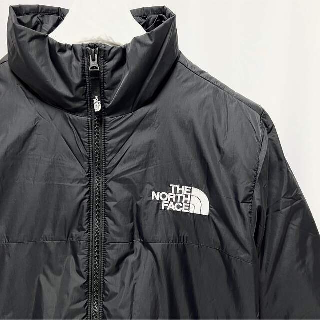 THE NORTH FACE(ザノースフェイス)のM 海外限定 ノースフェイス パファー ジャケット ロゴ ダウンジャケット 黒 メンズのジャケット/アウター(ダウンジャケット)の商品写真