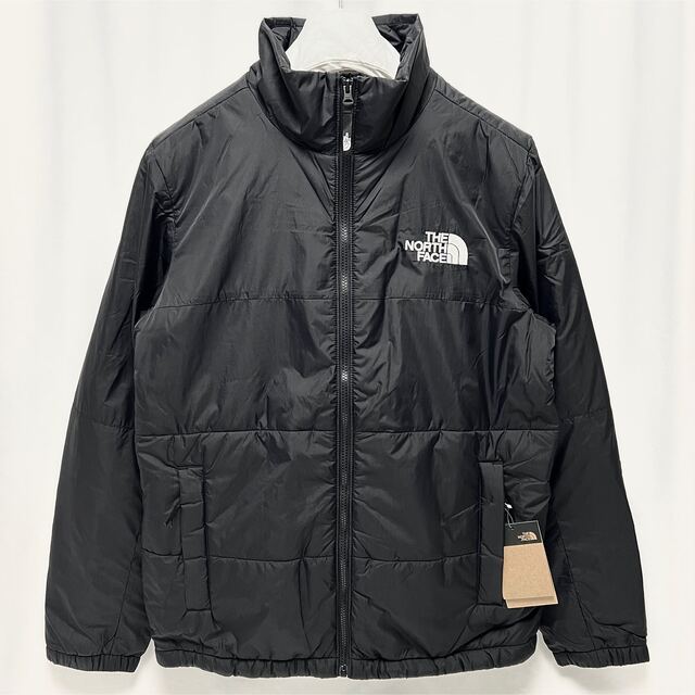 THE NORTH FACE(ザノースフェイス)のM 海外限定 ノースフェイス パファー ジャケット ロゴ ダウンジャケット 黒 メンズのジャケット/アウター(ダウンジャケット)の商品写真