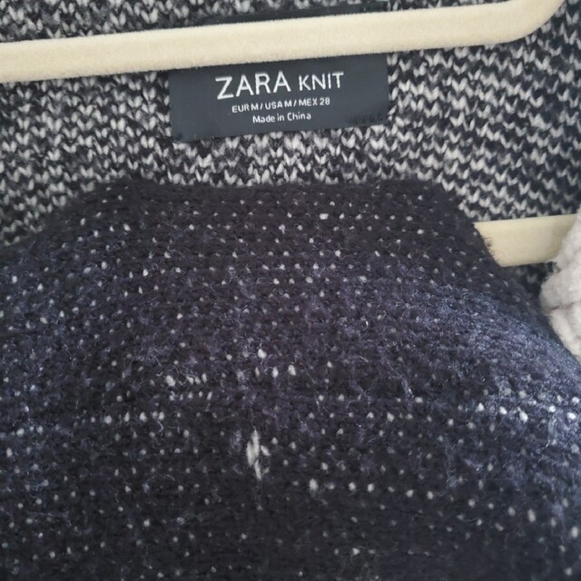 ZARA(ザラ)のZARA　モコモコ　ロングカーディガン レディースのジャケット/アウター(ニットコート)の商品写真