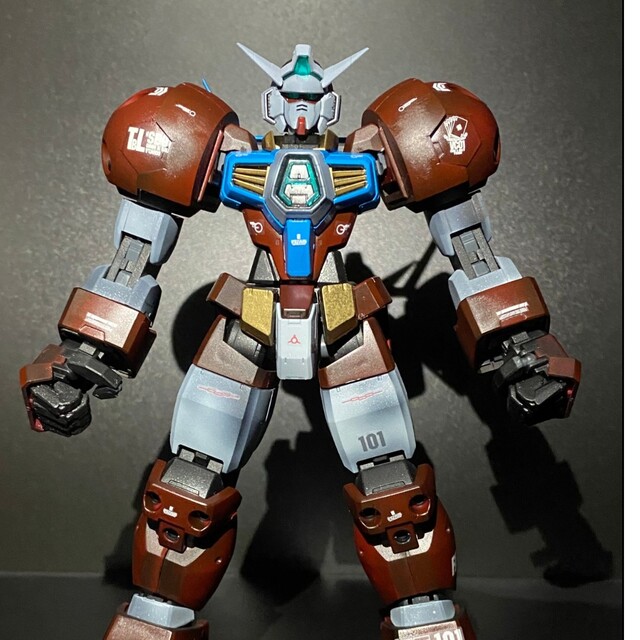 BANDAI(バンダイ)のガンダムエイジ  mg エアブラシによる全塗装 ガンプラ ガンダム プラモデル エンタメ/ホビーのおもちゃ/ぬいぐるみ(模型/プラモデル)の商品写真