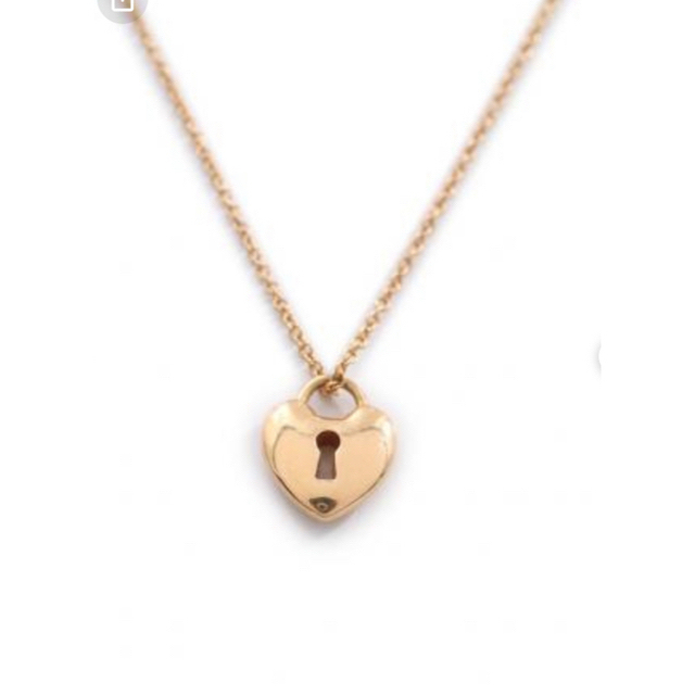 正式的 Tiffany & Co. - ティファニー ハートロック ネックレス 18KYG