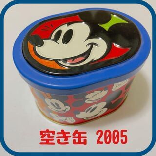 Disney - ディズニー ミッキー 空き缶 お菓子箱 レトロ 2005