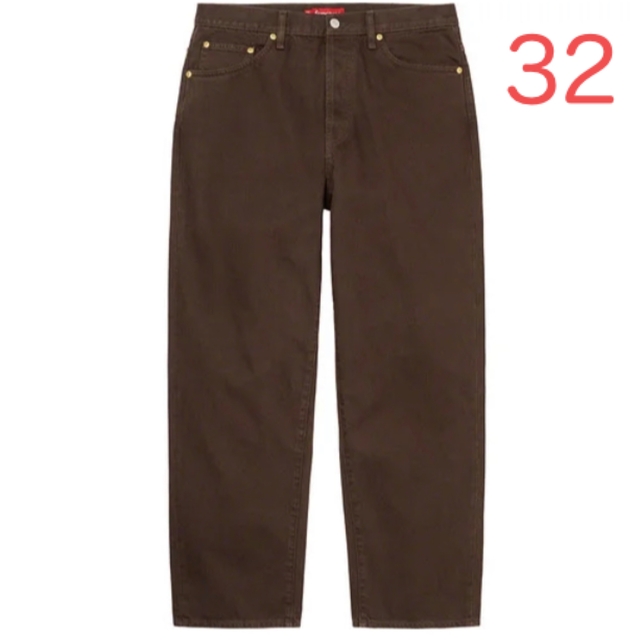 supreme baggy jean brown 32