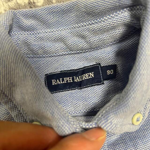 Ralph Lauren(ラルフローレン)のラルフローレン 長袖シャツワンピース 90 女の子 キッズ/ベビー/マタニティのキッズ服女の子用(90cm~)(ワンピース)の商品写真