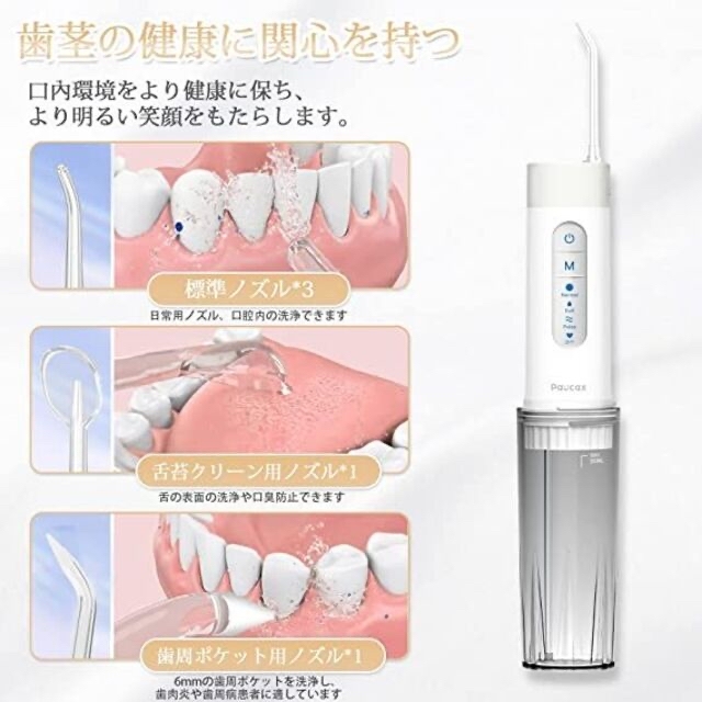 ジェットウォッシャー 口腔洗浄器 ウォーターピック 200m コスメ/美容のオーラルケア(歯ブラシ/デンタルフロス)の商品写真