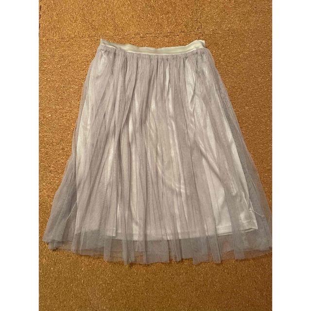 dazzlin(ダズリン)のダズリン　チュールスカート　グレー レディースのスカート(ひざ丈スカート)の商品写真