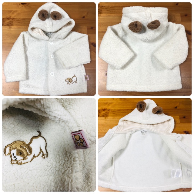 Bunnies by the Bay(バニーズバイザベイ)の百貨店用品　ベビー　フードジャケット　パンツ　セット　セットアップ キッズ/ベビー/マタニティのベビー服(~85cm)(ジャケット/コート)の商品写真