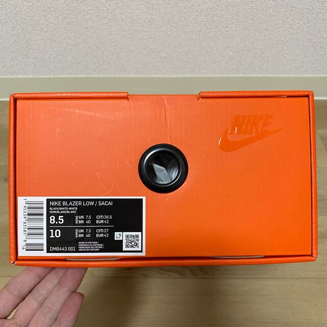 靴/シューズsacai Nike Blazer Low Black Patent