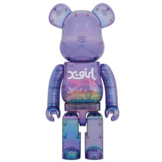 ベアブリック(BE@RBRICK)のBE@RBRICK X-girl CLEAR PURPLE 1000％(フィギュア)