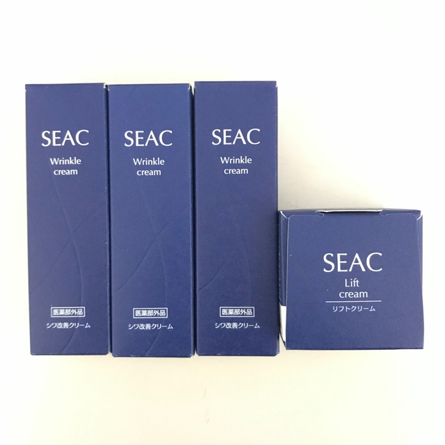 シミ対策美容液世田谷自然食品　SEAC シークシワ改善クリーム 13g×3本　リフトクリーム