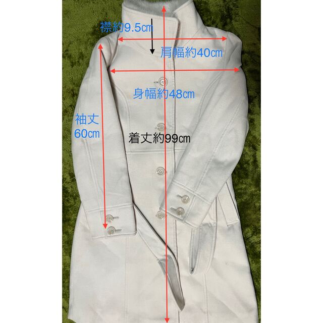 OZOC(オゾック)の美品　OZOCピンクベージュコート　サイズL レディースのジャケット/アウター(ロングコート)の商品写真