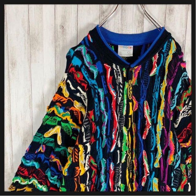 幻の1点モノ】coogi クージー 立体 編込み 3Dニット 即完売モデル