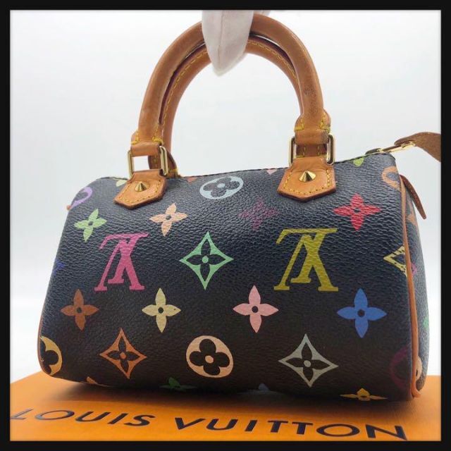 人気ブランド新作豊富 LOUIS VUITTON - 【美品・鑑定済み】ルイヴィトン ミニスピーディ マルチカラー ハンドバッグ ハンドバッグ