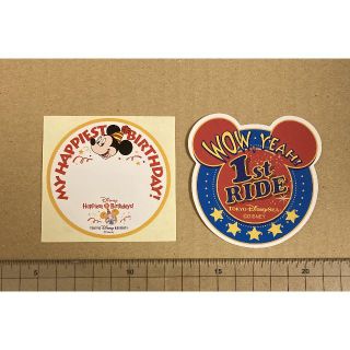 ディズニー(Disney)の東京ディズニーランド バースデーシール＋TDS 1stRIDEシール 非売品(印刷物)