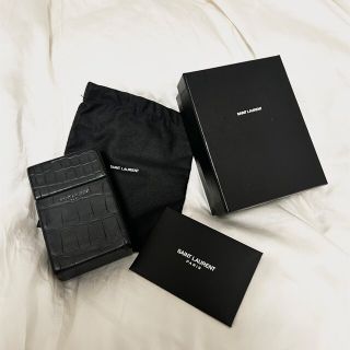 サンローラン(Saint Laurent)のSAINT LAURENTシガレットケース クロコ型押し(タバコグッズ)