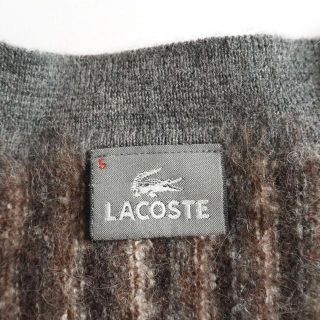 LACOSTE - ラコステ アルパカ100% ニット カーディガン ブラウン