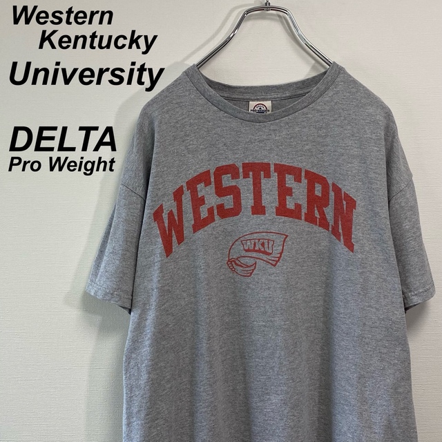古着 デルタ 半袖 Tシャツ L ウェスタン ケンタッキー大学 カレッジロゴ メンズのトップス(Tシャツ/カットソー(半袖/袖なし))の商品写真