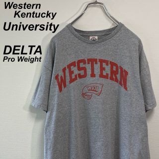 古着 デルタ 半袖 Tシャツ L ウェスタン ケンタッキー大学 カレッジロゴ(Tシャツ/カットソー(半袖/袖なし))