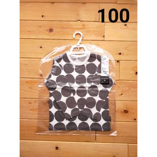 マリメッコ(marimekko)のmarimekko　マリメッコ　ユニクロ　コラボ　キヴェット　100㎝　長袖(Tシャツ/カットソー)