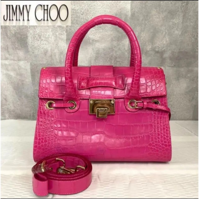 【美品】jimmy choo ロザリー　ハンドバッグハンドバッグ