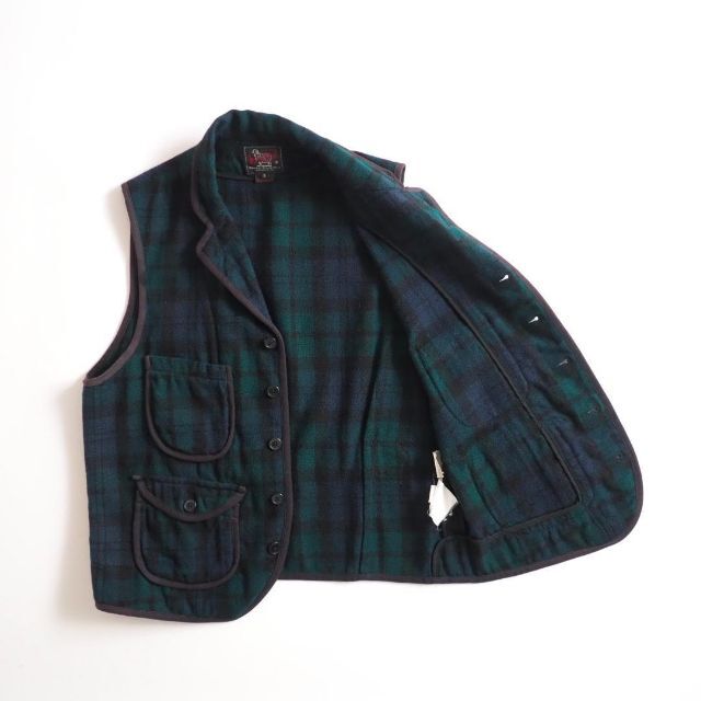 WOOLRICH   ウールリッチ USA製 ベスト ジレ ブラックウォッチ