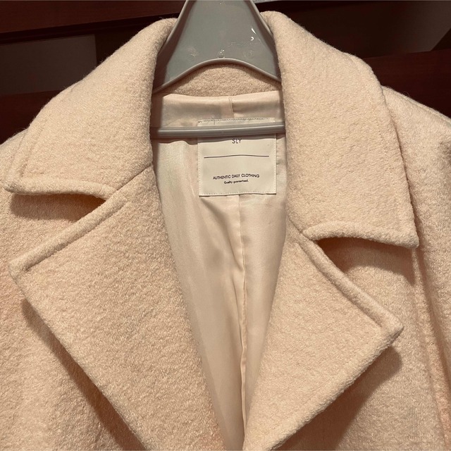 SLY - スライ SLY オフホワイト ロングコート Mの通販 by Ten's SLY - スライ SLY オフホワイト ロングコート Mの通販 by Ten's