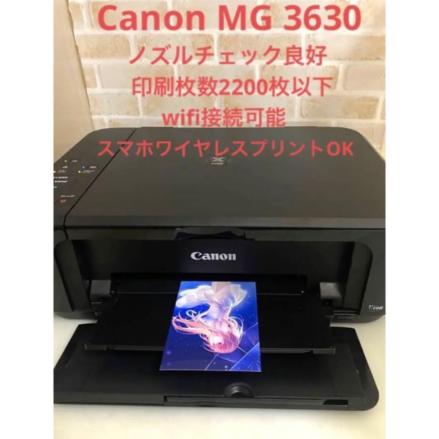 Canon PIXUS TS5030 インクジェットプリンター 印刷数3650枚