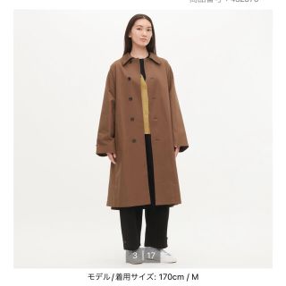 ユニクロ(UNIQLO)のステンカラーコート　ブラウン(ステンカラーコート)