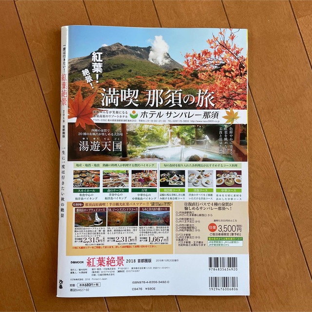 一度は行きたい！紅葉絶景首都圏版 ２０１８ エンタメ/ホビーの本(地図/旅行ガイド)の商品写真