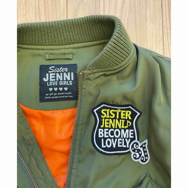 JENNI(ジェニィ)のJENNI ジェニィ ジェニー ブルゾン アウター ジャケット MA-1 130 キッズ/ベビー/マタニティのキッズ服女の子用(90cm~)(ジャケット/上着)の商品写真