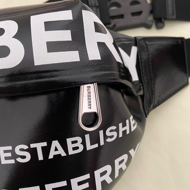 BURBERRY(バーバリー)の美品 バーバリー ホースフェリープリント  ベルトバッグ メンズのバッグ(ボディーバッグ)の商品写真