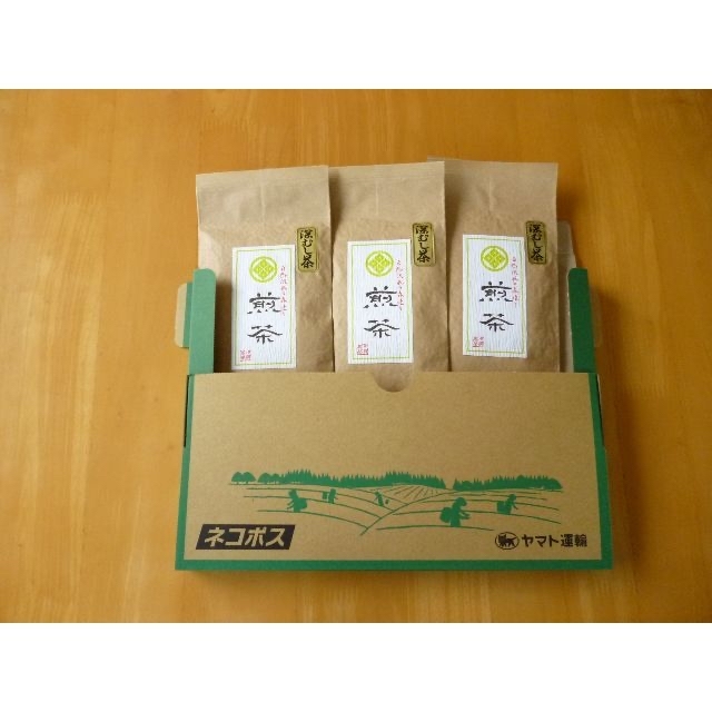 静岡（森町産）深蒸し煎茶　【煎茶】100ｇ×３本  食品/飲料/酒の飲料(茶)の商品写真