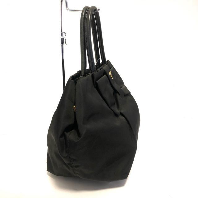 PRADA(プラダ)のプラダ ハンドバッグ美品  - 黒 リボン レディースのバッグ(ハンドバッグ)の商品写真