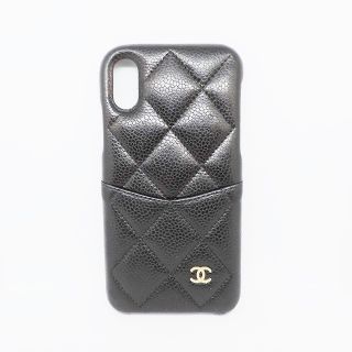 シャネル(CHANEL)のシャネル 携帯電話ケース マトラッセ 黒(モバイルケース/カバー)