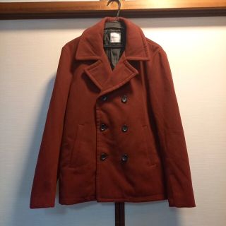 BROWNY - BROWNYレーヨン、ポリ混ピーコートダブルワインM新品未使用