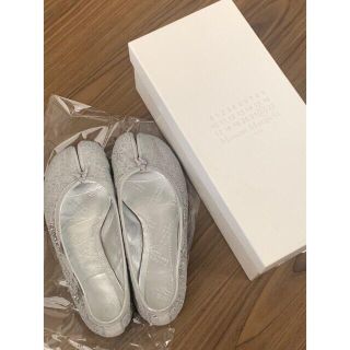 マルタンマルジェラ(Maison Martin Margiela)の限定値下げマルジェラ　maison margiela 足袋バレエ　タビ　シルバー(バレエシューズ)