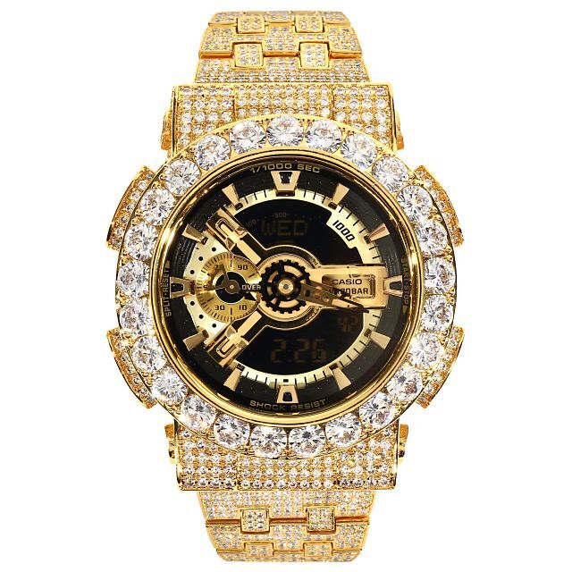 G-SHOCK カスタム GA110 フルカスタム Gショック ゴールド文字盤 | www