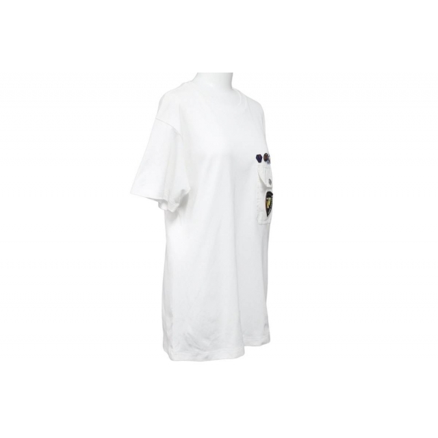 LOUIS VUITTON(ルイヴィトン)の[USED/中古]LOUIS VUITTON ルイ・ヴィトン 半袖Ｔシャツ ホワイト ポリエステル L RW192W JG2 FHTB02 中古 43160 レディースのトップス(Tシャツ(半袖/袖なし))の商品写真