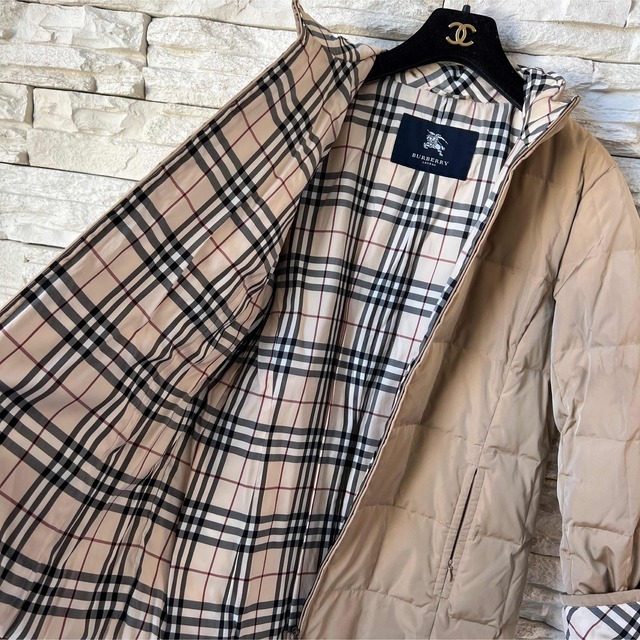 BURBERRY(バーバリー)のBurberry★上質 リアルダウンコート バーバリーチェック シンプルこなれ レディースのジャケット/アウター(ダウンコート)の商品写真