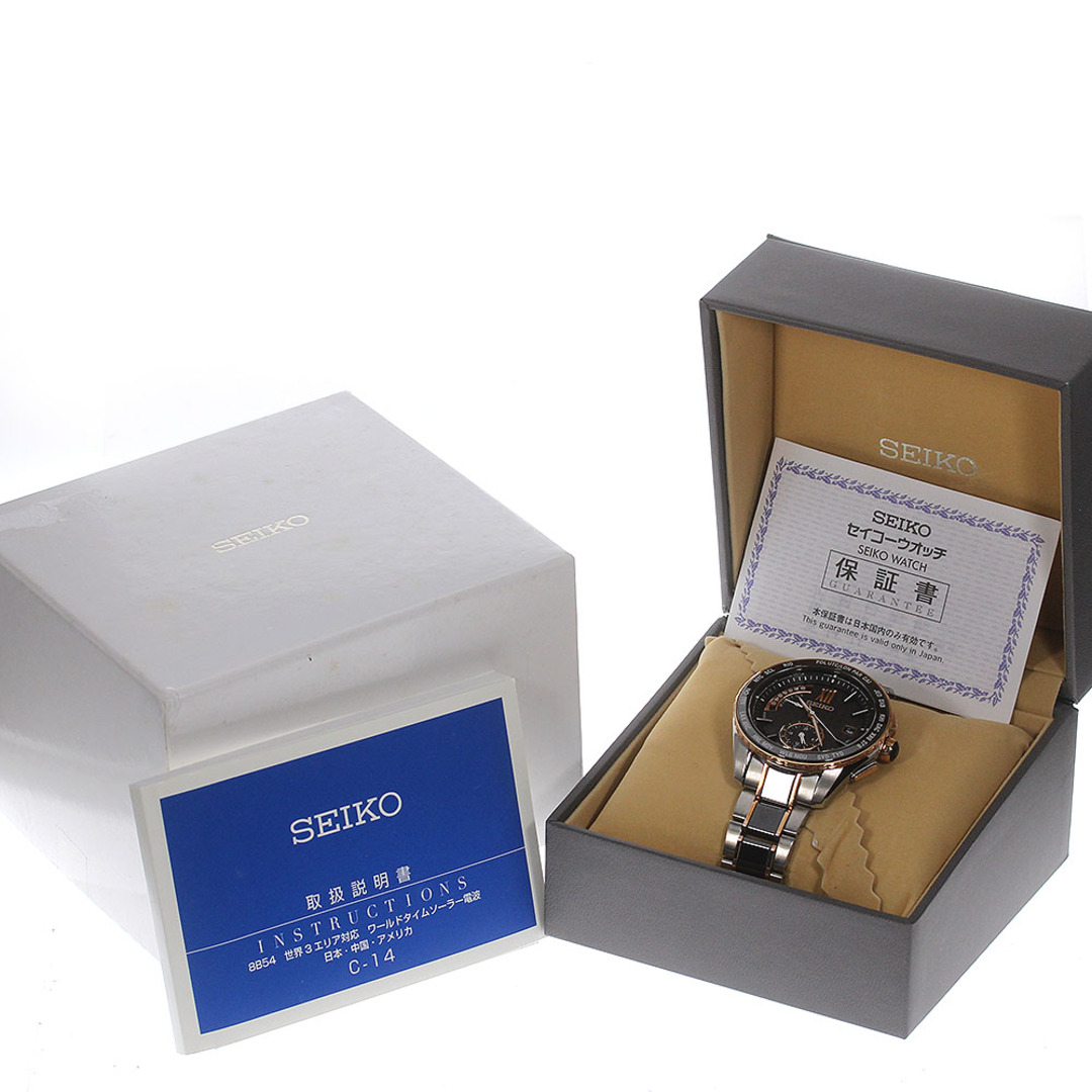 新作グッ SEIKO メンズ_713248 ソーラー電波 SAGA174/8B54-0BD0