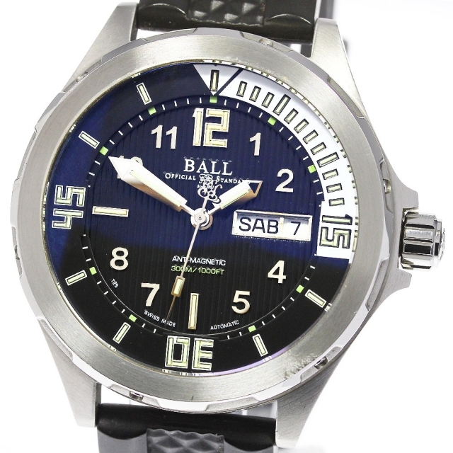 爆売り! BALL - メンズ_712952 自動巻き DM3020A-PAJ-BK デイデイト ダイバーIII エンジニアマスターII WATCH】ボール ★保証書付き【BALL 腕時計(アナログ)