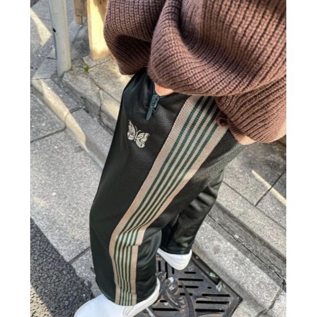 needles 21aw トラックパンツ ダークグリーン ストレート 【レビューを