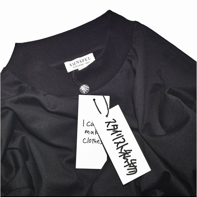 品質保証 スタイリスト私物 sunspel RIBBED T SHIRT BLK L