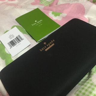 ケイトスペードニューヨーク(kate spade new york)の【美品！】ケイトスペード katespade 黒 長財布(長財布)