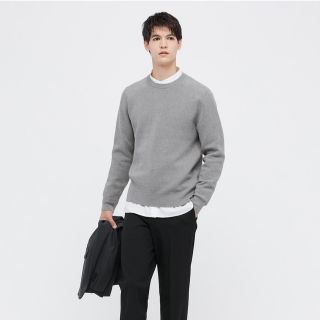 ユニクロ(UNIQLO)のUNIQLOウォッシャブルストレッチミラノリブクルーネックセーター(ニット/セーター)