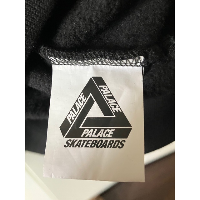 PALACE 1/4 zip funnel Black ハーフジップ スウェット