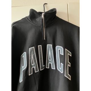 PALACE - PALACE 1/4 zip funnel Black ハーフジップ スウェットの