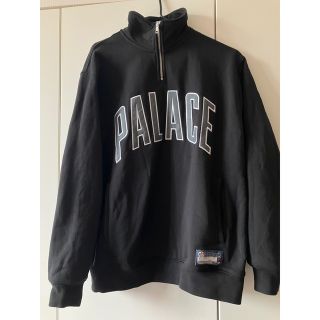 PALACE - PALACE 1/4 zip funnel Black ハーフジップ スウェットの