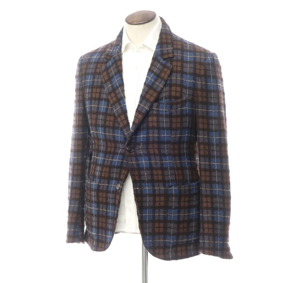 【中古】アクアラマ AQUARAMA ウール チェック カジュアルジャケット【サイズ52】【メンズ】 | フリマアプリ ラクマ