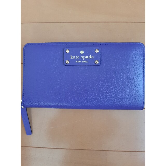 新品　kate spade ケイトスペード 長財布　パープル　ブルー